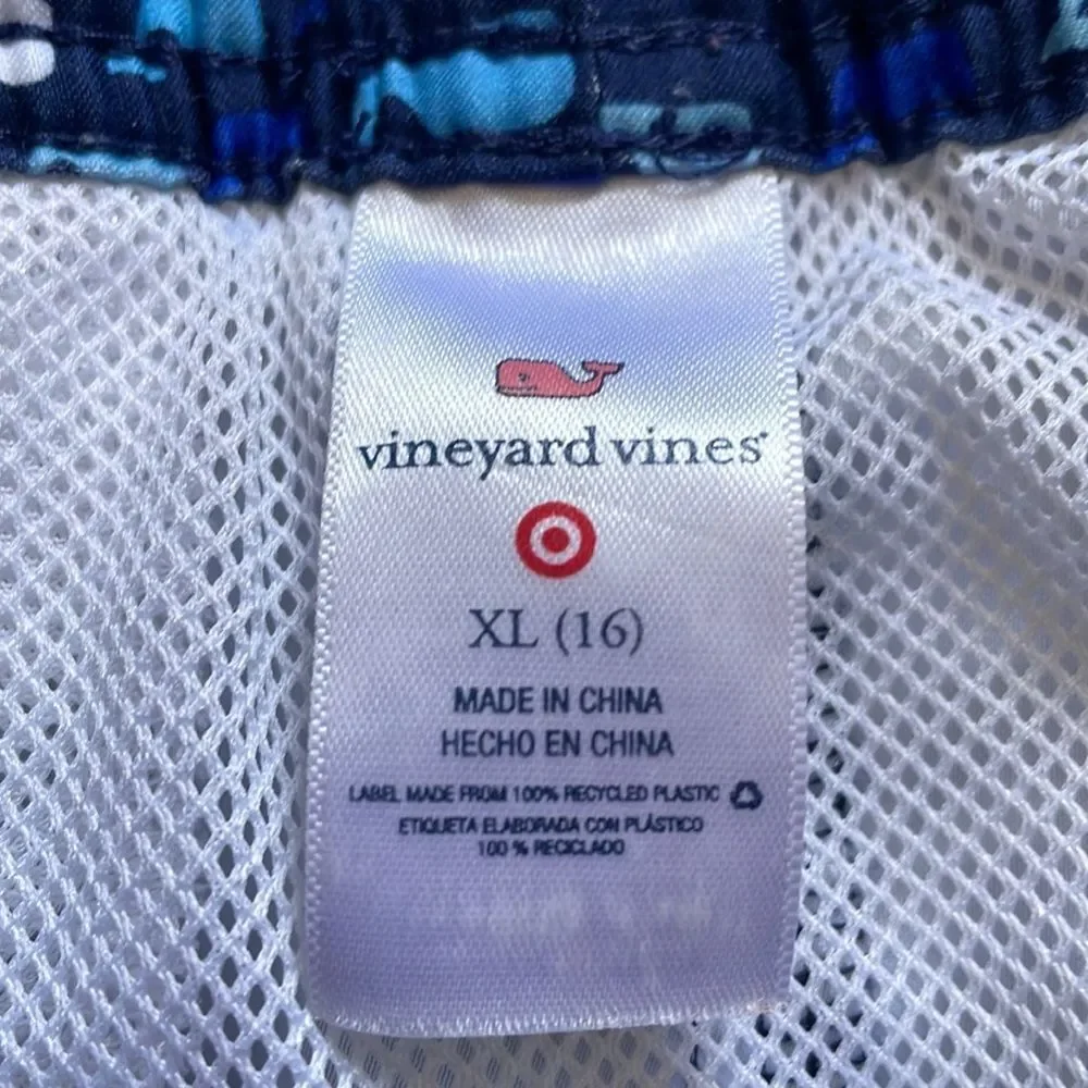 Vineyard Vines for Target Boy’s XL Whale Swim Trunks